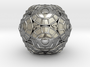 D20 Balanced - Shield in Natural Silver
