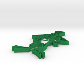 Michigan J. Frog cookie cutter in Green Processed Versatile Plastic