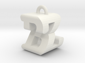 3D-Initial-BZ in White Natural Versatile Plastic