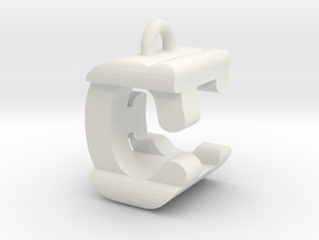 3D-Initial-CE in White Natural Versatile Plastic