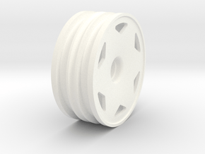 Tamiya NeoFighter front wheel in White Processed Versatile Plastic