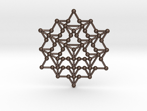 64 Tetrahedron Grid in Polished Bronze Steel