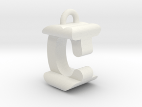 3D-Initial-CI in White Natural Versatile Plastic