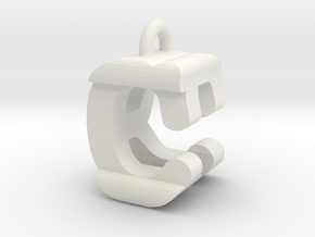 3D-Initial-CR in White Natural Versatile Plastic