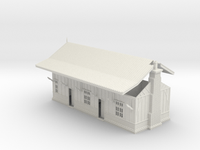 LM74 Hulme End Station Building in White Natural Versatile Plastic