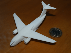 022E KC-390 1/350 WITH LANDING GEAR in White Natural Versatile Plastic