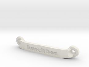 CW01 Chassis Brace - Rear - Lunchbox in White Premium Versatile Plastic