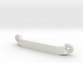 CW01 Chassis Brace - Rear - Blank (No Lettering) in White Premium Versatile Plastic