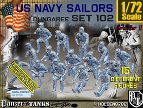 1/72 USN Dungaree Set102 in Tan Fine Detail Plastic