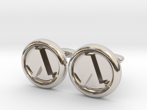 Half-Life Logo Cufflinks in Platinum