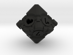 Companion Cube D10 - Portal Dice in Black Natural Versatile Plastic: Large