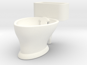 "Loo" coffee cup in White Processed Versatile Plastic