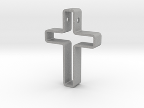 Infinity Cross Pendant in Aluminum