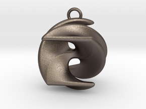 Excelate A1 in Polished Bronzed Silver Steel: Small