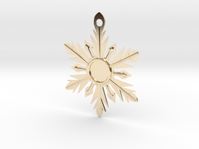Snowflake for Becca in 14k Gold Plated Brass
