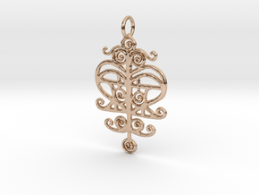 Creator Pendant in 14k Rose Gold Plated Brass