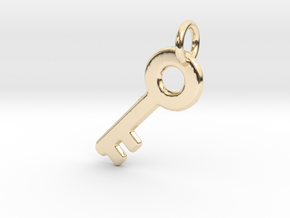 Major Key in 14k Gold Plated Brass: Extra Small