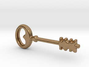 THE KEY in Natural Brass
