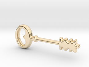 THE KEY in 14k Gold Plated Brass