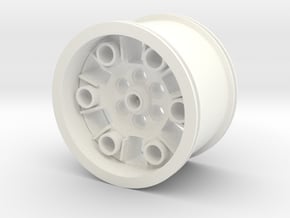  Retro rim for LEGO.  56x36mm in White Processed Versatile Plastic