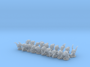 Alien Bug Claw Swarm 20 Models (for 8mm scale) in Smooth Fine Detail Plastic