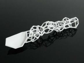 Voronoi Spoon in White Natural Versatile Plastic
