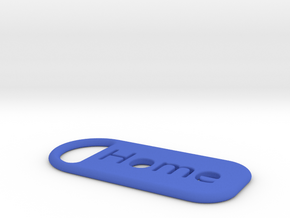home_keychain in Blue Processed Versatile Plastic