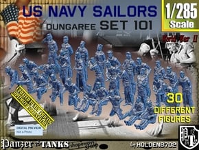1/285 USN Dungaree Set 101 in Tan Fine Detail Plastic