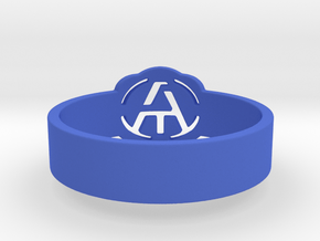 Atheism ring, unique ring, Atheist Jewelry, Atheis in Blue Processed Versatile Plastic