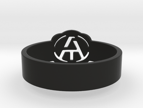 Atheism ring, unique ring, Atheist Jewelry, Atheis in Black Premium Versatile Plastic