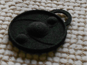 Homura's shield Pendant/keychain in Black Natural Versatile Plastic