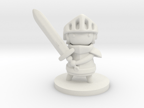 Knight in White Natural Versatile Plastic