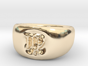 Virgo Ring sz8 in 14k Gold Plated Brass