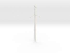 Three-Rune Blade (41cm / 16") in White Natural Versatile Plastic