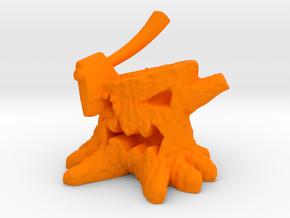 Stump Chump in Orange Processed Versatile Plastic: Medium