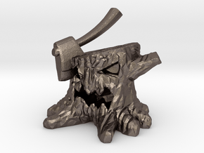 Stump Chump in Polished Bronzed Silver Steel: Extra Small