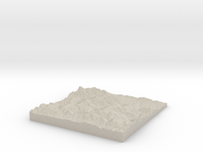 Model of Luzaide in Natural Sandstone