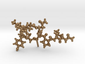 Oxytocin Molecule  in Natural Brass