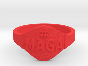 Maga Hashtag Ring in Red Processed Versatile Plastic: 9 / 59