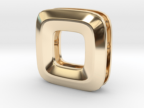 Unite ::: Square Pendant ::: v.01 in 14k Gold Plated Brass