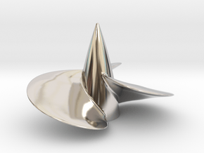 Single left hand ship propeller f. Bismarck/Tirpi in Platinum