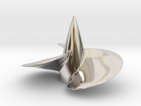 Single right hand ship propeller f. Bismarck/Tirpi in Platinum