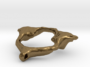 Human Atlas Vertebra in Natural Bronze