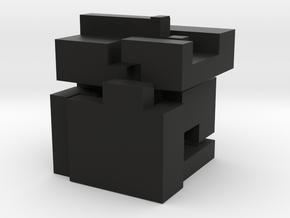 5 elements for knot cube puzzle "Large" in Black Natural Versatile Plastic: Large