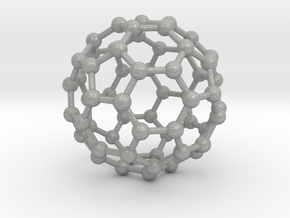 0370 Truncated Icosahedron V&E (a=1cm) #003 in Aluminum