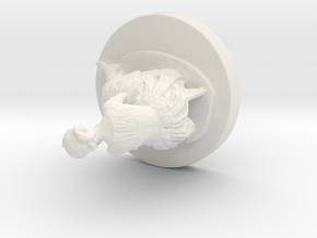 Printle C Statue- 001- 1/24 in White Natural Versatile Plastic