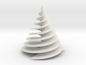 Spiral3Face-1 in White Natural Versatile Plastic