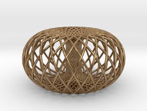 Torus w/2 sets of 24 circles in Natural Brass