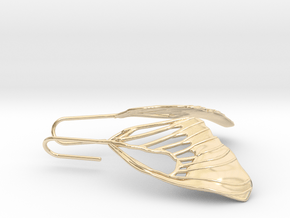 Butterfly Wing Drop Earrings in 14k Gold Plated Brass