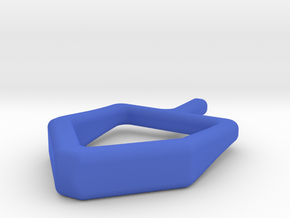 2D spinning hanukkah dreidel in Blue Processed Versatile Plastic